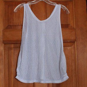 Unknown Brand Sheer Textured Tank Top